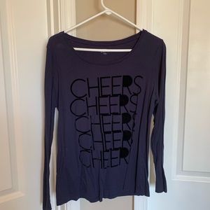 Ann Taylor Loft long sleeve navy Shirt